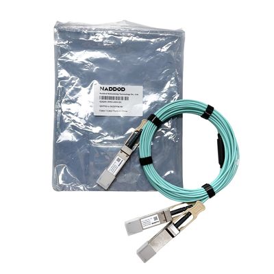 15m 200Gb/S 400Gb/S QSFP-DD IB HDR 액티브 광 케이블 AOC 케이블 Mellanox