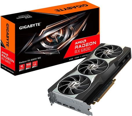 GDDR6 256 비트 GPU 카드 RX 6800 XT 2NS 게임 비디오 카드