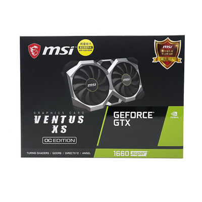 AMD 칩셋 MSI 1660 슈퍼 GPU 카드 6GB 그래픽 비디오 카드 192 비트
